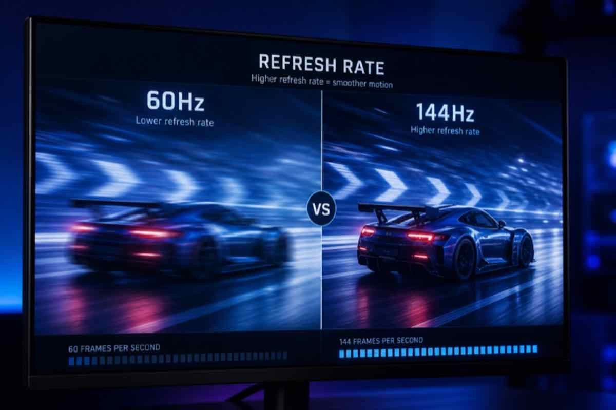 60Hz, 120Hz o 144Hz: qué significa realmente y cuándo importa